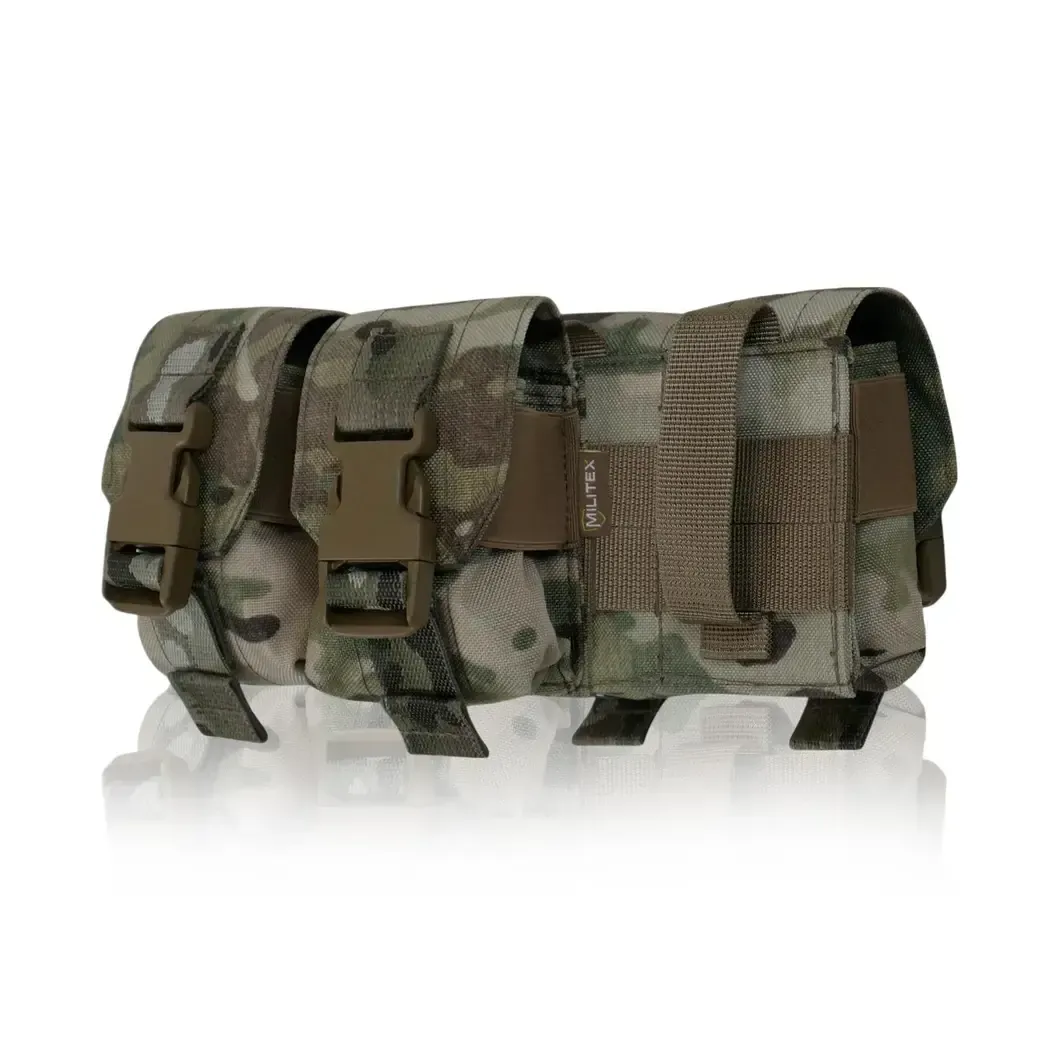 Tactical pouch for 2 grenades Militex Cordura original USA Multicam